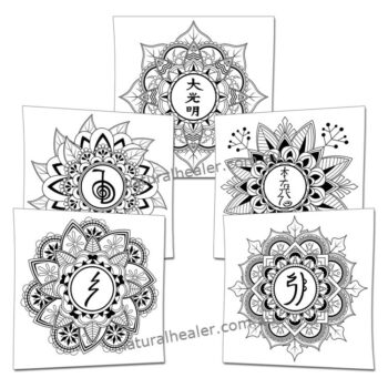 Reiki Symbols Mandala Poster Pack of 10 (Digital)