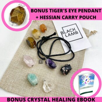 7 Stone Pendants Chakra Healing Crystal Necklace + BONUS PENDANT & EBOOK